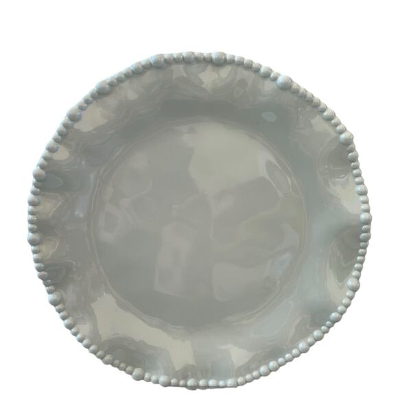 Rachel Ashwell Pastel Blue Pearl Shimmer Melamine Plates 9in Set of 4 New - Picture 2 of 16